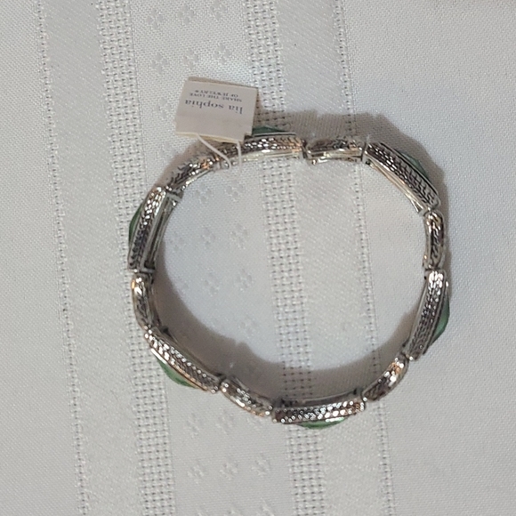 Lia Sophia Green Isle Stretch Bracelet NWT - Picture 2 of 6